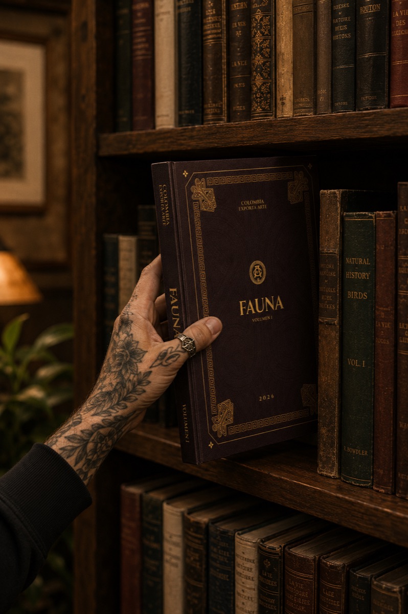 Sacando el libro del estante